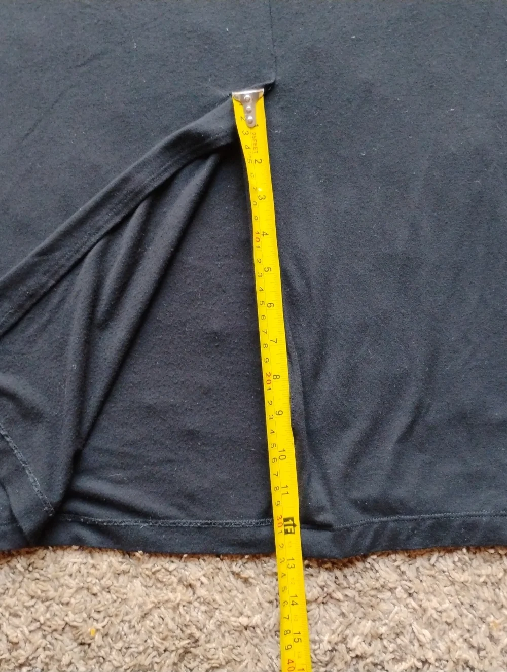New Eileen Fisher Black Maxi Skirt M Foldover Waist Stretch